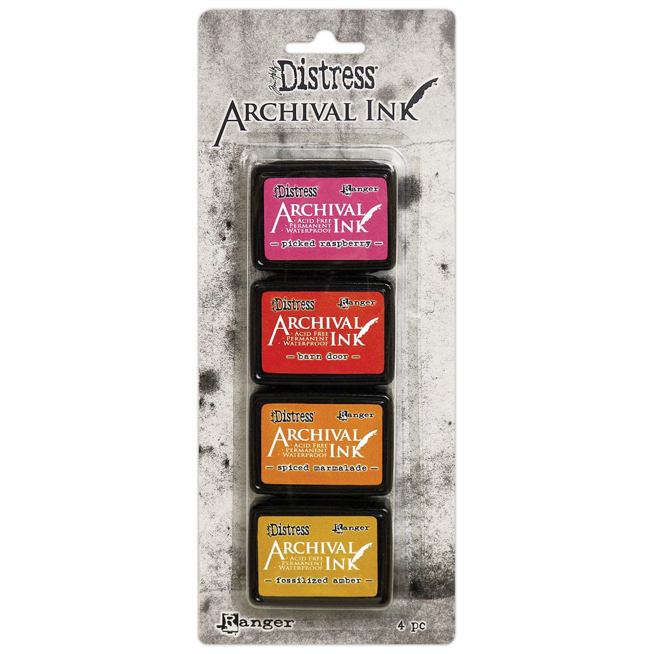 6 Packs: 4 ct. (24 total) Tim Holtz® Distress Mini Archival Ink™ Pad, Kit 1